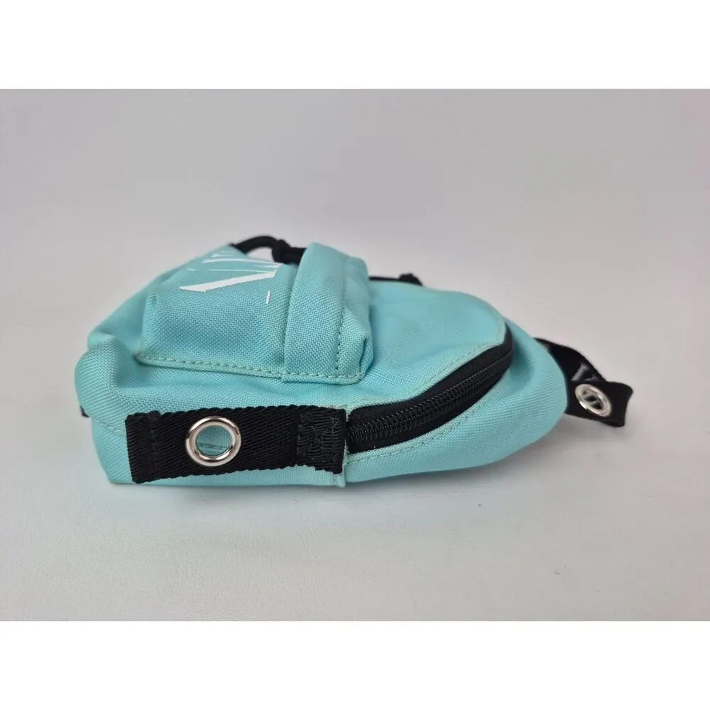 Valentino Light Blue Vltn Mini Canvas Backpack